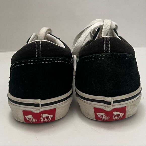 VANS Classic Old Skool Sneakers Kid Sz 2 Black Canvas Low Top Casual Skate Shoes - Picture 5 of 12
